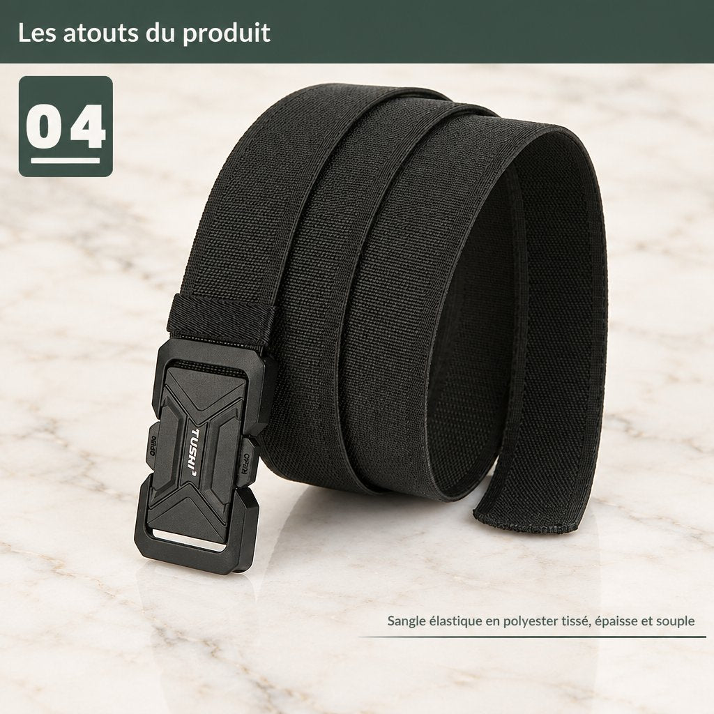 Sangle élastique en polyester tissé, épaisse et souple